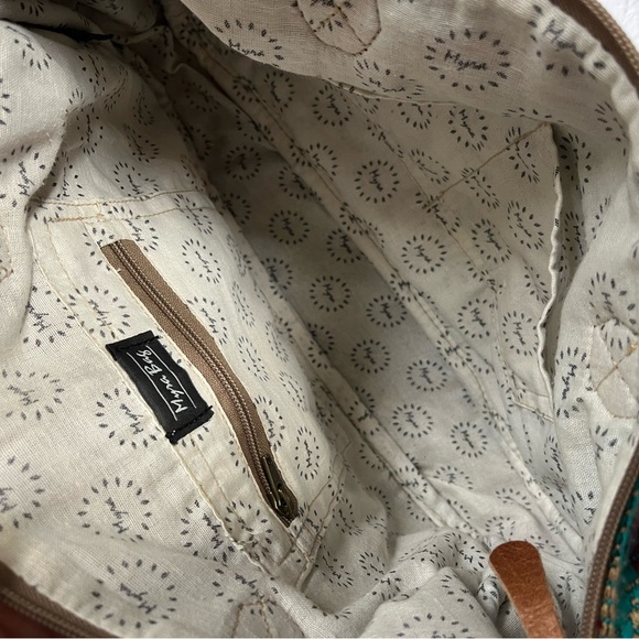 Myra Bag crossbody purse Aztec weave and canvas Cow Hair accent - Picture 6 of 6